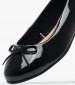 Women Balerinas Ballerina.Bow Black Patent Leather Tommy Hilfiger