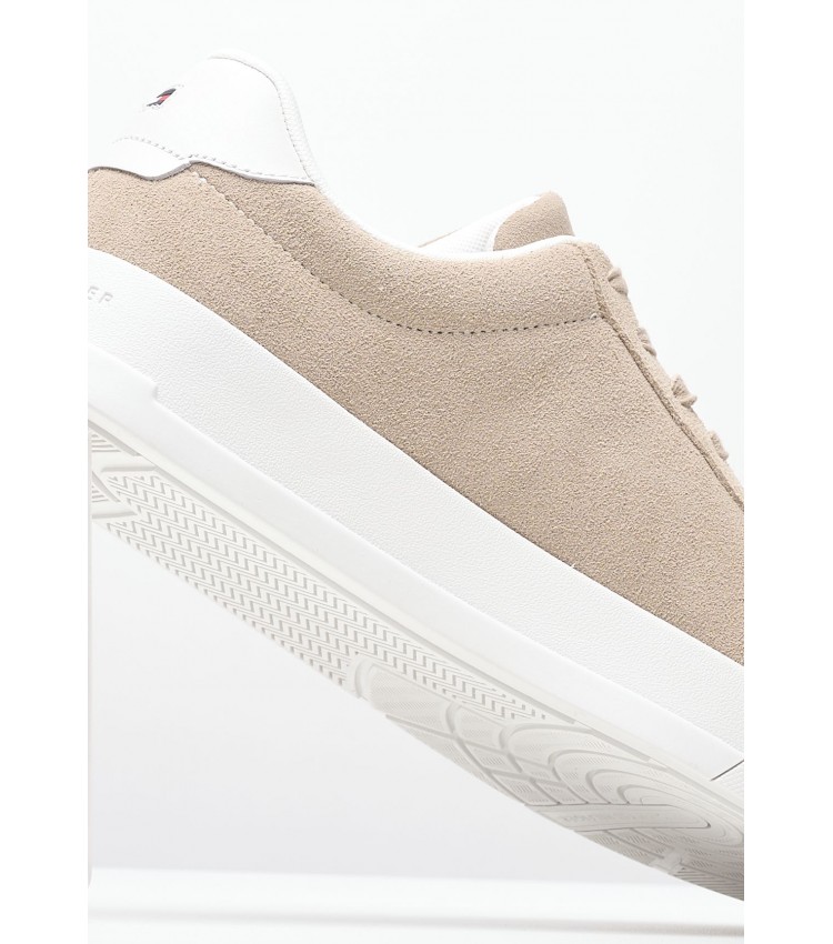 Ανδρικά Παπούτσια Casual Better.Suede Μπεζ Δέρμα Καστόρι Tommy Hilfiger