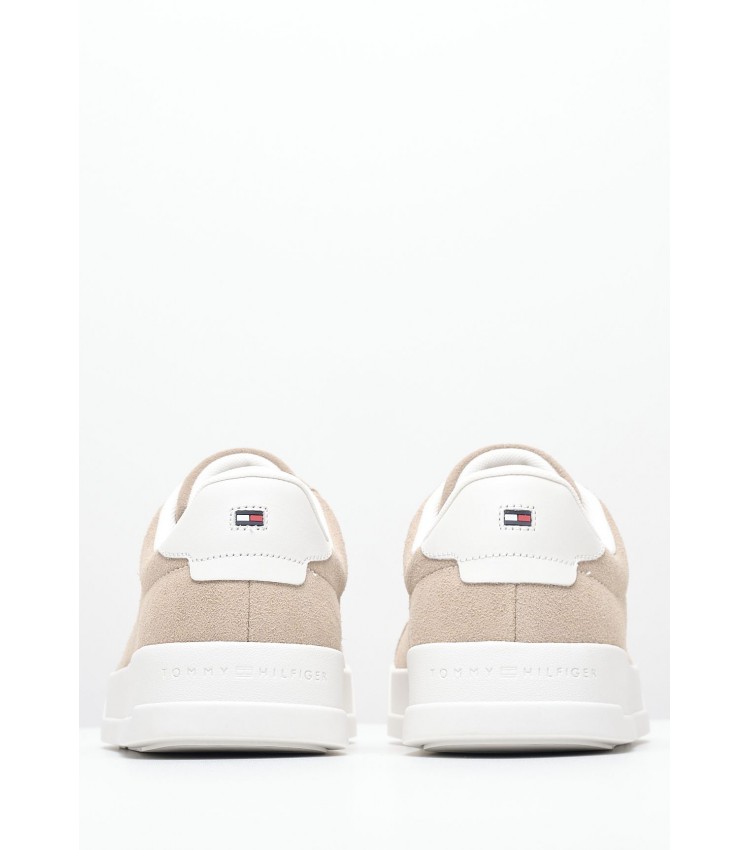 Ανδρικά Παπούτσια Casual Better.Suede Μπεζ Δέρμα Καστόρι Tommy Hilfiger