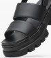 Women Sandals Low Chunky.City Black ECOleather Tommy Hilfiger