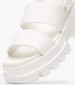 Women Sandals Low Chunky.City White ECOleather Tommy Hilfiger