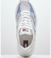 Γυναικεία Παπούτσια Casual Coney.Metallic Μπλε ECOleather-Ύφασμα Tommy Hilfiger