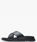 Men Flip Flops & Sandals Density.Sand Black Leather Tommy Hilfiger