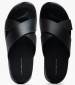 Men Flip Flops & Sandals Density.Sand Black Leather Tommy Hilfiger