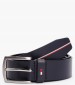 Men Belts Denton.Lth Blue Leather Tommy Hilfiger