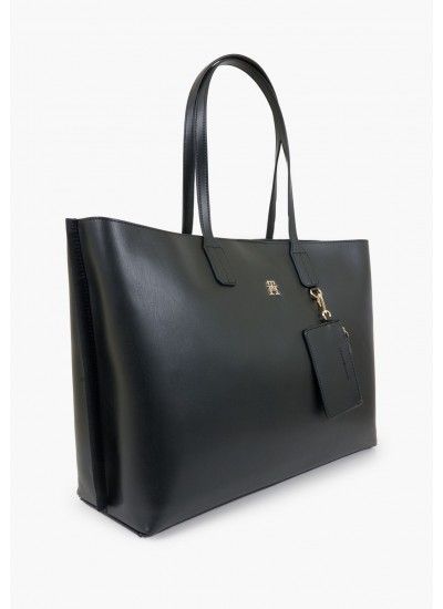 Γυναικείες Τσάντες Distinct.Tote Μαύρο ECOleather Tommy Hilfiger