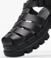 Women Sandals F.Sandal Black Leather Tommy Hilfiger