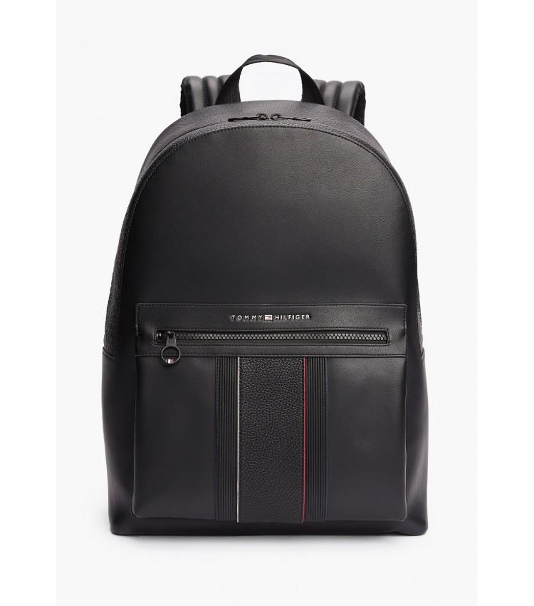 Ανδρικές Τσάντες Foundation.Backpack Μαύρο ECOleather Tommy Hilfiger