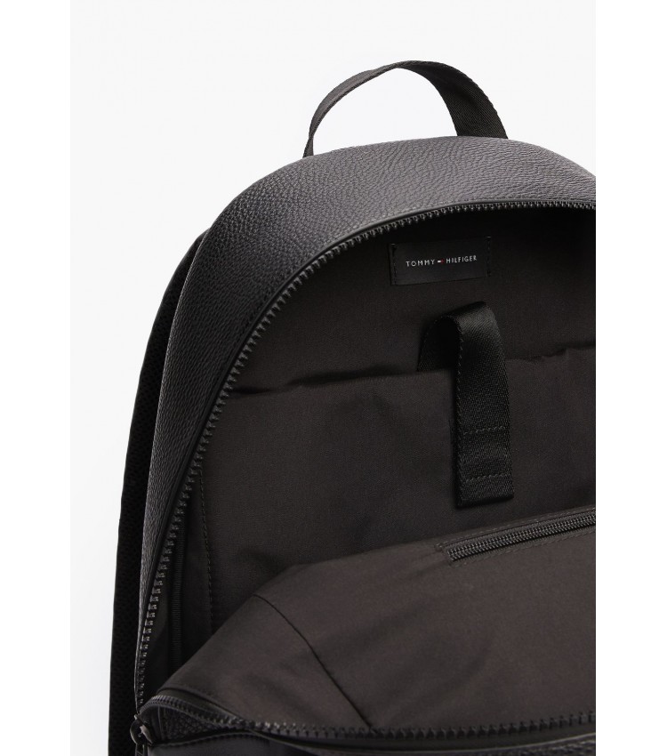 Ανδρικές Τσάντες Foundation.Backpack Μαύρο ECOleather Tommy Hilfiger