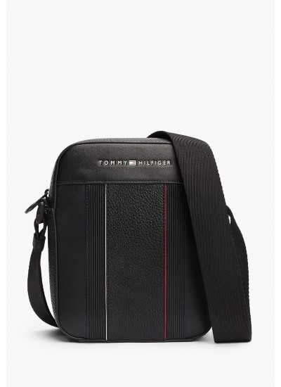 Men Bags Foundation.Reporter Black ECOleather Tommy Hilfiger