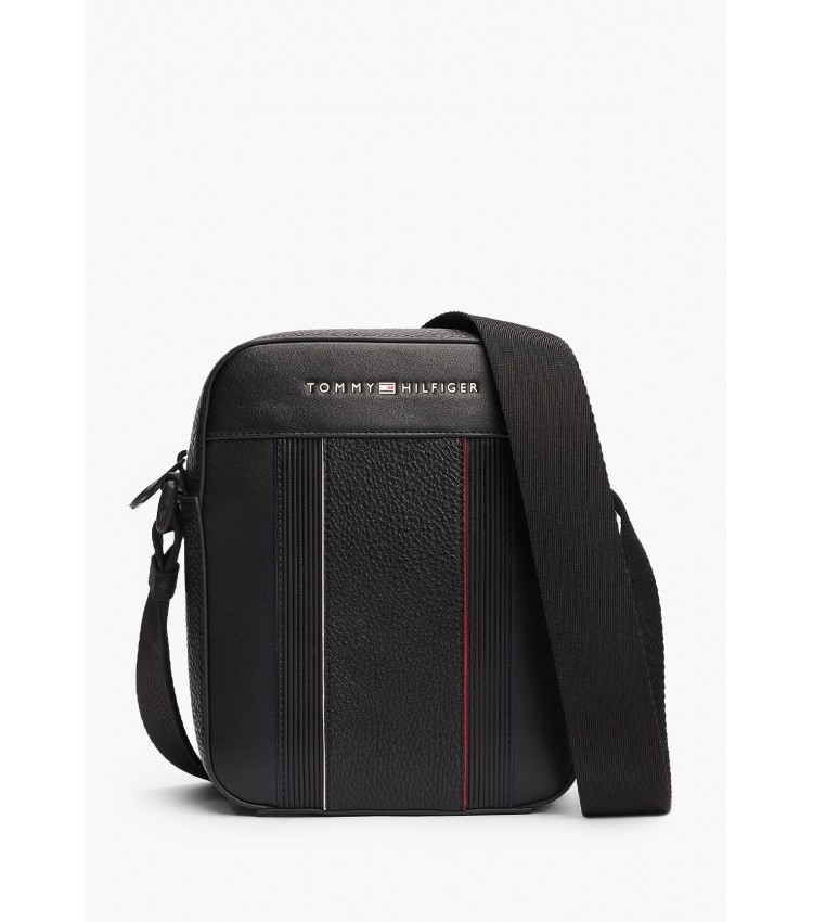 Men Bags Foundation.Reporter Black ECOleather Tommy Hilfiger