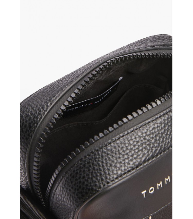 Men Bags Foundation.Reporter Black ECOleather Tommy Hilfiger