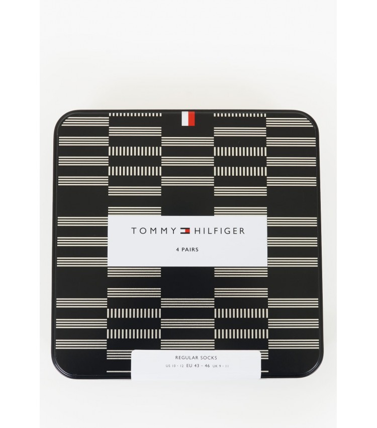 Ανδρικές Κάλτσες Giftbox.4p Μπλε Βαμβάκι Tommy Hilfiger