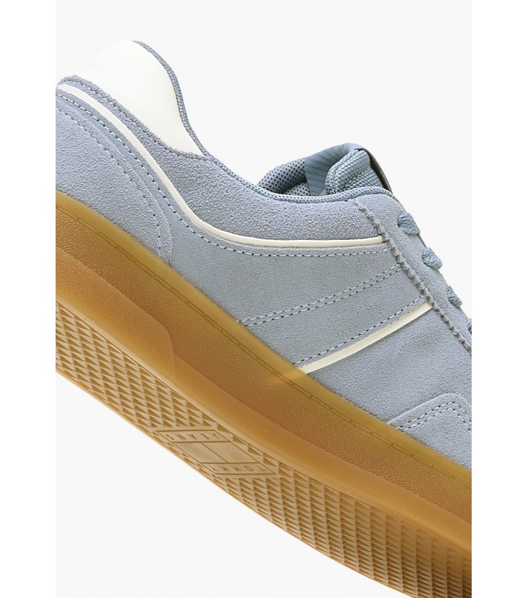 Women Casual Shoes Greenwich.Suede Blue Buckskin Tommy Hilfiger