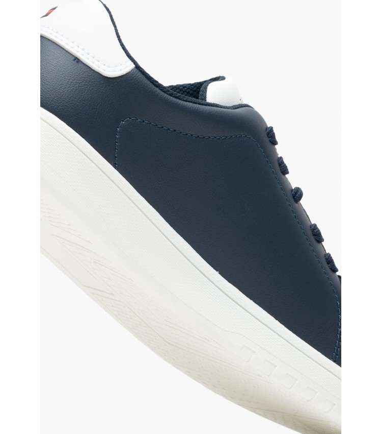 Παιδικά Παπούτσια Casual Laceup.Sn Μπλε ECOleather Tommy Hilfiger