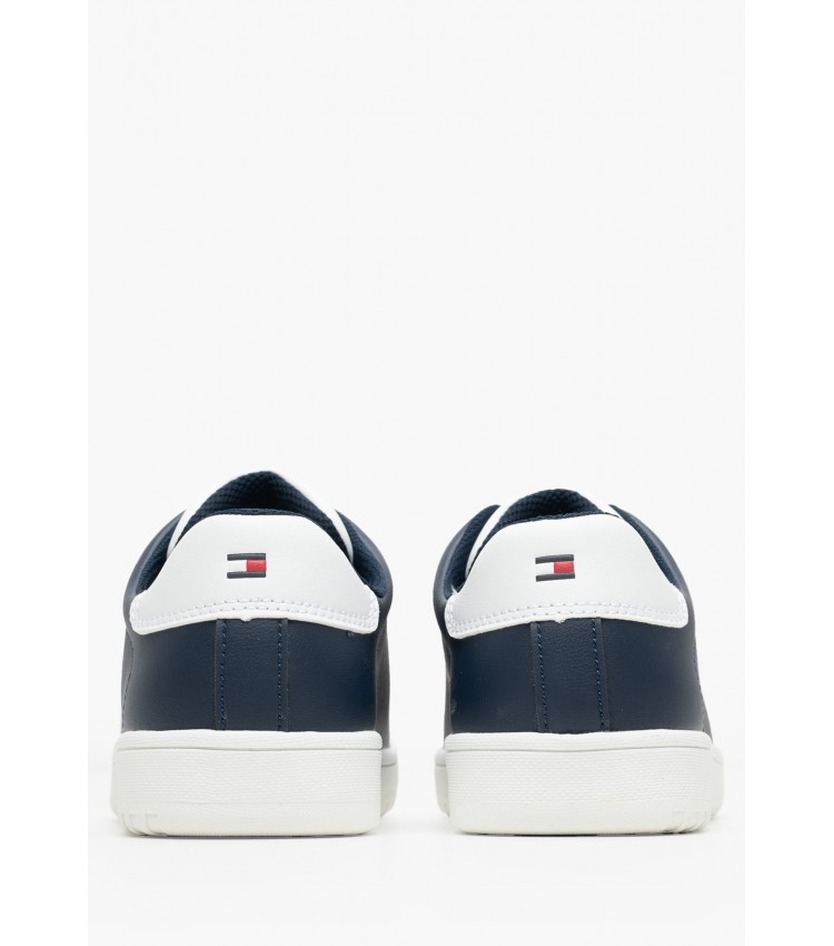 Παιδικά Παπούτσια Casual Laceup.Sn Μπλε ECOleather Tommy Hilfiger