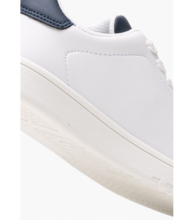 Παιδικά Παπούτσια Casual Laceup.Sn Άσπρο ECOleather Tommy Hilfiger