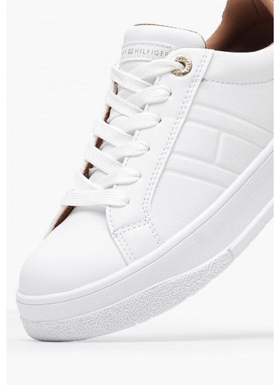 Παιδικά Παπούτσια Casual Lcup.Sneaker Άσπρο ECOleather Tommy Hilfiger