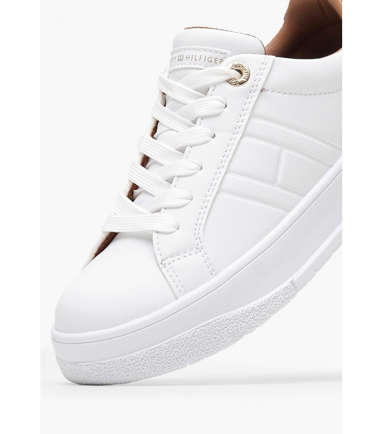 Παιδικά Παπούτσια Casual Lcup.Sneaker Άσπρο ECOleather Tommy Hilfiger