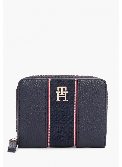 Women Wallets Legacy.Med Blue ECOleather-Fabric Tommy Hilfiger