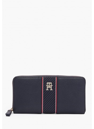 Women Wallets Legacy.Med Blue ECOleather-Fabric Tommy Hilfiger