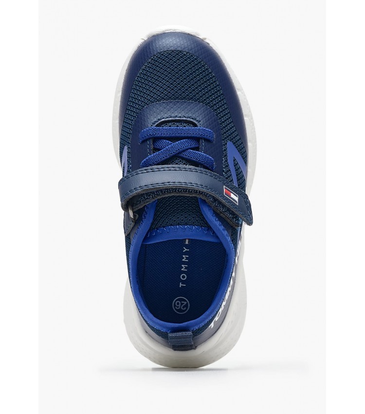 Παιδικά Παπούτσια Casual Low.Vel Μπλε ECOleather-Ύφασμα Tommy Hilfiger