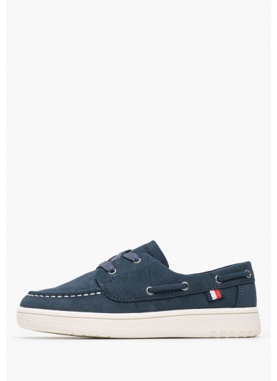 Παιδικά Παπούτσια Casual Velcro.Stripes.Lc Άσπρο ECOleather Tommy Hilfiger