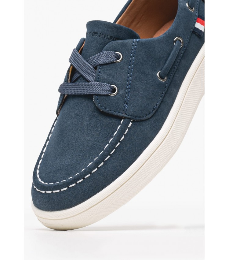 Παιδικά Παπούτσια Casual Lowcut.2 Μπλε ECOsuede Tommy Hilfiger