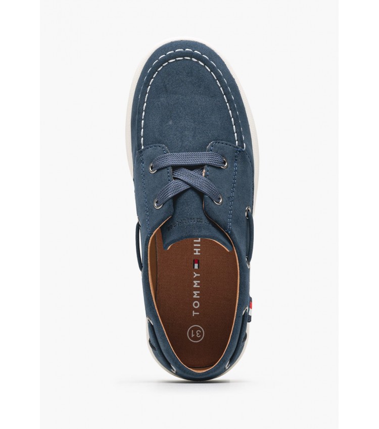 Παιδικά Παπούτσια Casual Lowcut.2 Μπλε ECOsuede Tommy Hilfiger