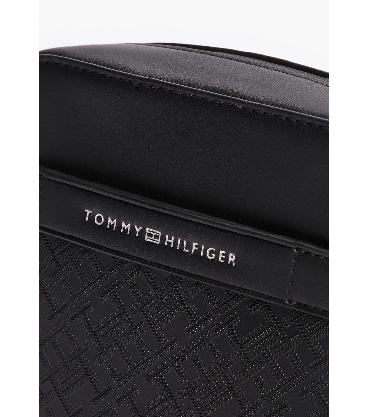 Ανδρικές Τσάντες Minigram.Reporter Μαύρο ECOleather Tommy Hilfiger