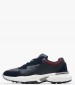 Men Casual Shoes Mix.Premium Blue Leather-Buckskin Tommy Hilfiger