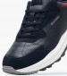 Men Casual Shoes Mix.Premium Blue Leather-Buckskin Tommy Hilfiger