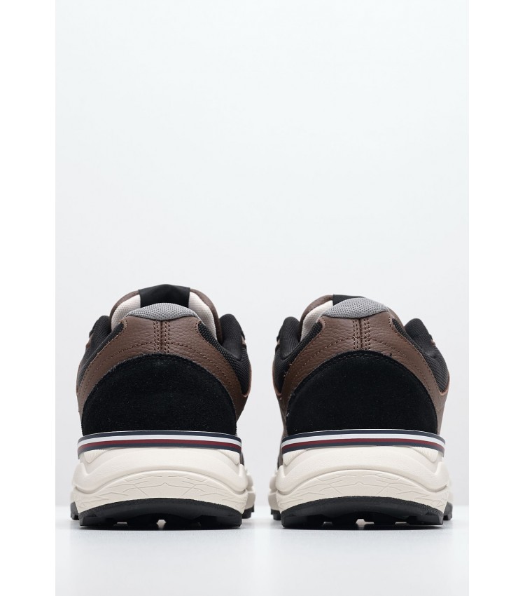 Men Casual Shoes Mix.Premium Brown Leather-Buckskin Tommy Hilfiger