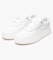 Women Casual Shoes Modern.Court White Leather Tommy Hilfiger