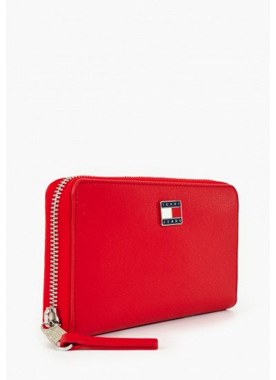 Women Wallets Pillow.Za Red ECOleather Tommy Hilfiger