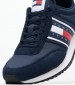 Men Casual Shoes Runner.Casual Blue Buckskin-Fabric Tommy Hilfiger