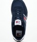 Men Casual Shoes Runner.Casual Blue Buckskin-Fabric Tommy Hilfiger