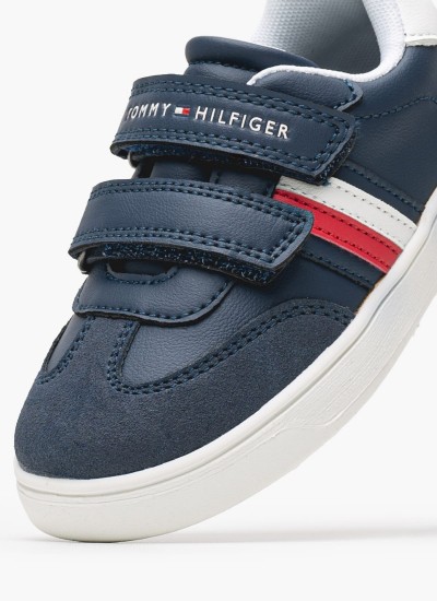 Παιδικά Παπούτσια Casual Uni.Flag Μπλε ECOleather Tommy Hilfiger