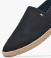 Men Espadrilles Text.Espa Black Fabric Tommy Hilfiger