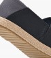 Men Espadrilles Text.Espa Black Fabric Tommy Hilfiger