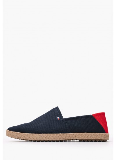 Men Espadrilles Text.Espa Blue Tommy Hilfiger