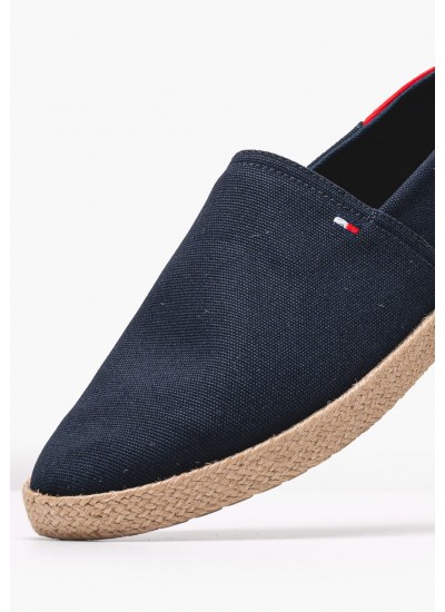 Men Espadrilles Text.Espa Blue Tommy Hilfiger