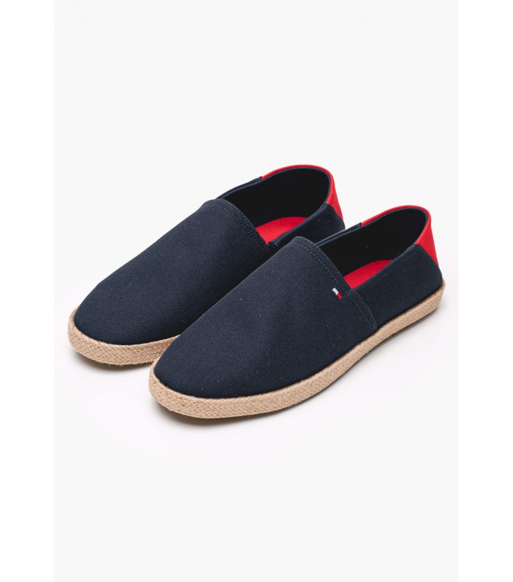 Men Espadrilles Text.Espa Blue Tommy Hilfiger