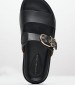 Women Flats Th.Sporty.Mule Black Leather Tommy Hilfiger