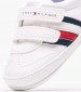 Παιδικά Παπούτσια Casual Velcro.Stripes.Lc Άσπρο ECOleather Tommy Hilfiger