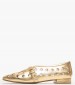 Women Moccasins 2545.110433 Gold Leather Mortoglou