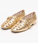 Women Moccasins 2545.110433 Gold Leather Mortoglou