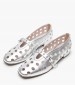 Women Moccasins 2545.110433 Silver Leather Mortoglou