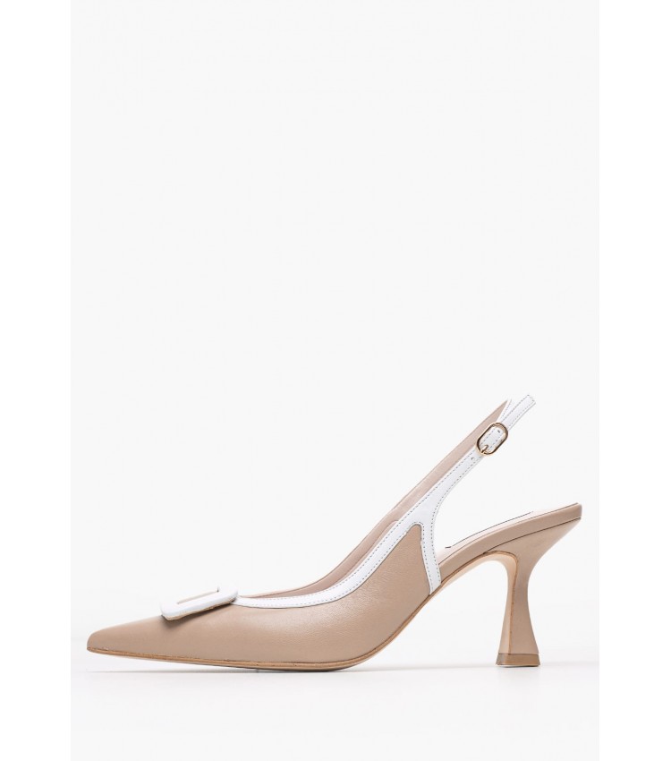 Women Pumps & Peeptoes High 2548.73873 Beige Leather Mortoglou