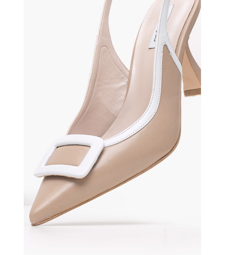 Women Pumps & Peeptoes High 2548.73873 Beige Leather Mortoglou